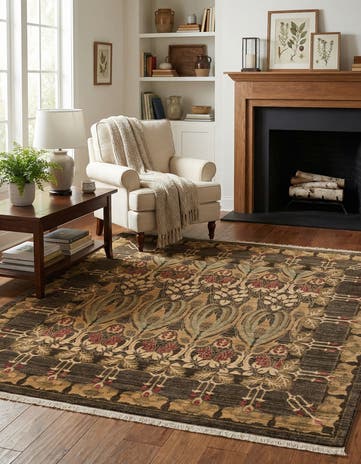 Brown Chelsea Square Rug