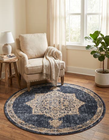 4' x 4' Arcadia Round Rug