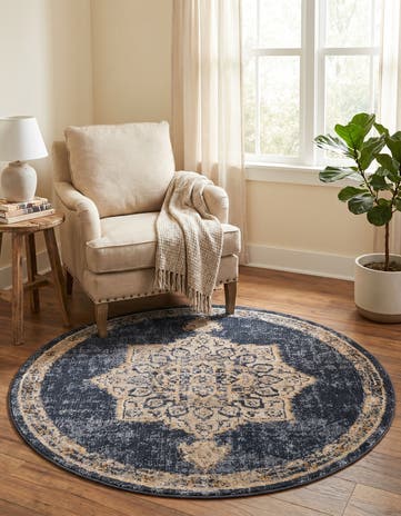 4' x 4' Arcadia Round Rug