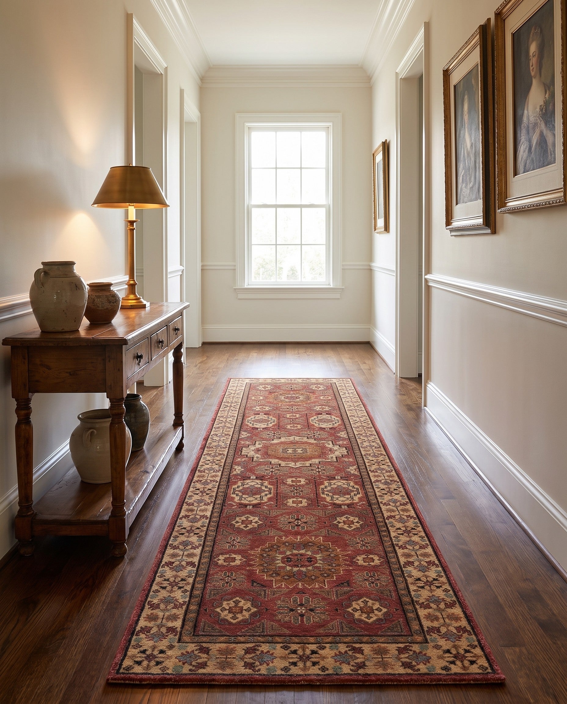 2' 7 x 10' Hand Knotted Mamluk Ziegler Runner Rug
