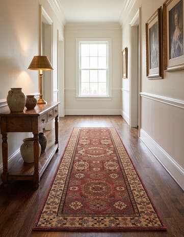 2' 7 x 10' Hand Knotted Mamluk Ziegler Runner Rug
