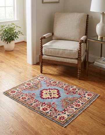 2' x 2' 11 Hand Knotted Kazak Rug