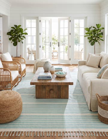 9' x 12' Hand Woven Chindi Cotton Rug
