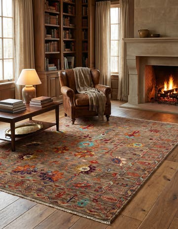 5' 1 x 6' 5 Hand Knotted Ariana Ziegler Rug
