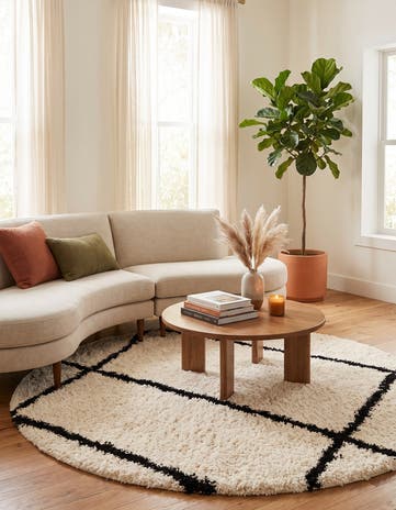 8' x 8' Infinity Shag Round Rug