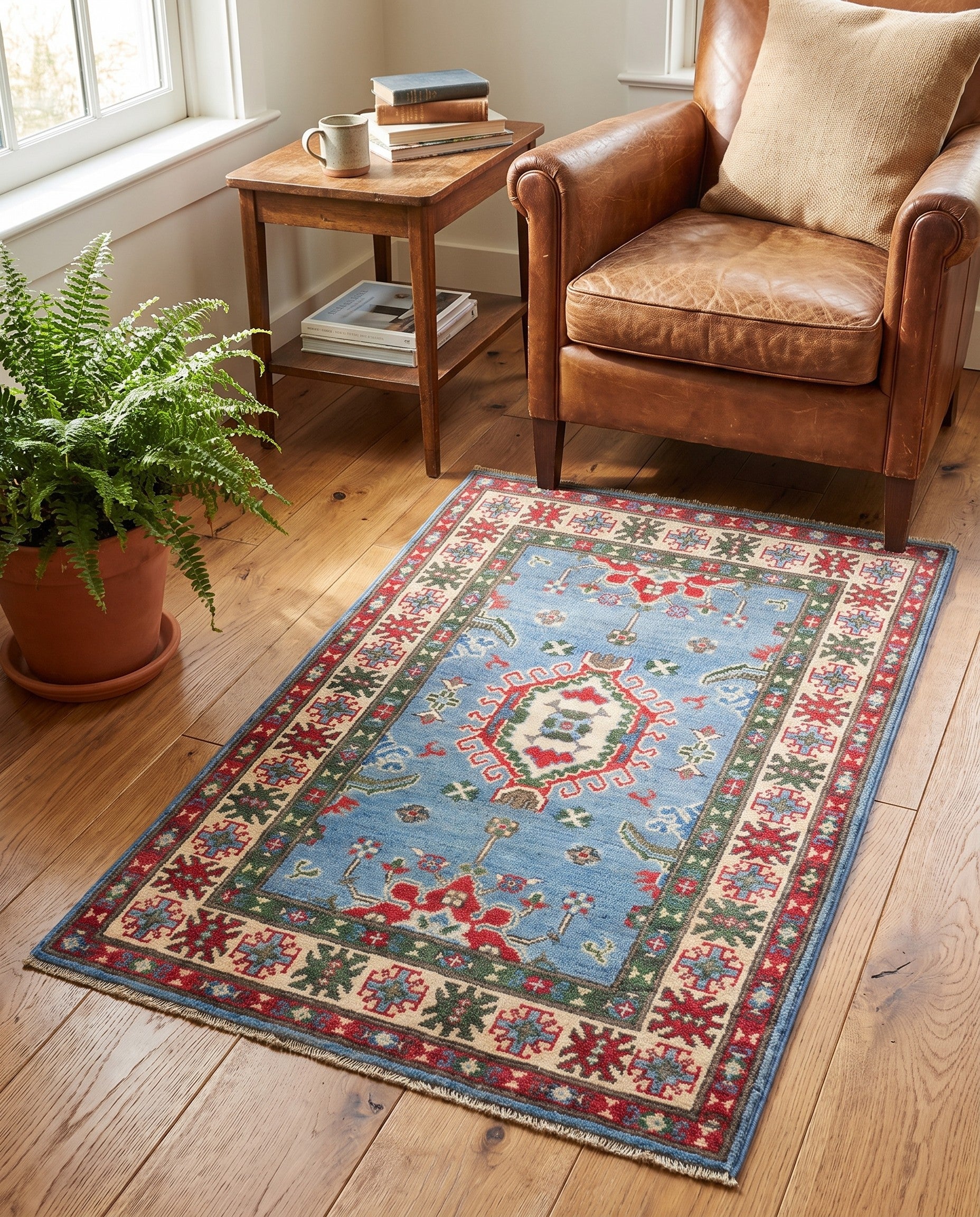 2' 8 x 4' 2 Hand Knotted Kazak Rug