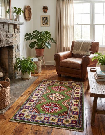 2' 1 x 3' 6 Hand Knotted Kazak Rug