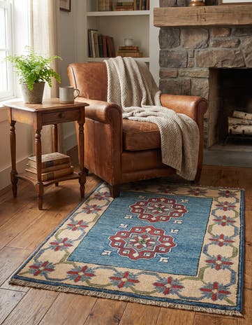 2' x 2' 8 Hand Knotted Kazak Rug