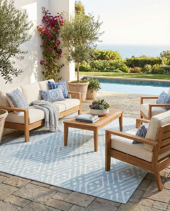 9' x 12' 2 Easy-Clean Sabrina Soto Ella Indoor / Outdoor Rug