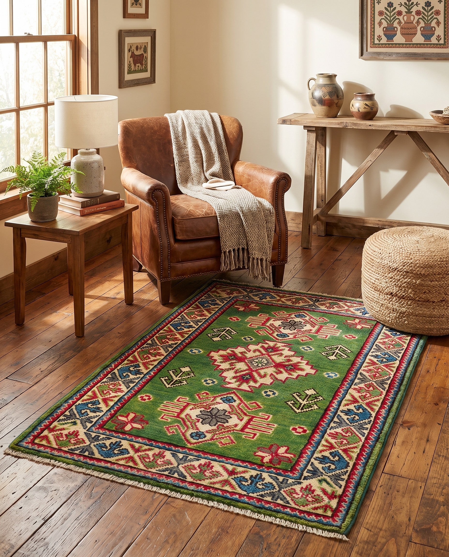 2' 1 x 3' 1 Hand Knotted Kazak Rug