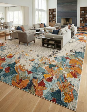 10' 6 x 16' 5 Washable Theia Rug