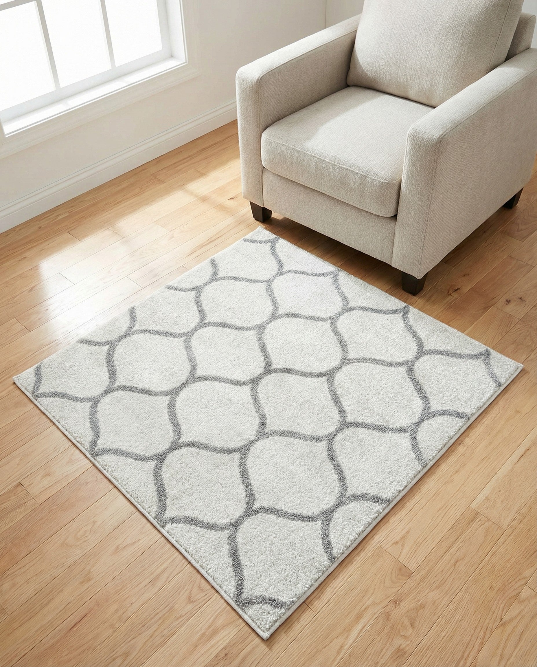 Primary image 3' x 3' Trellis Frieze Square Rug