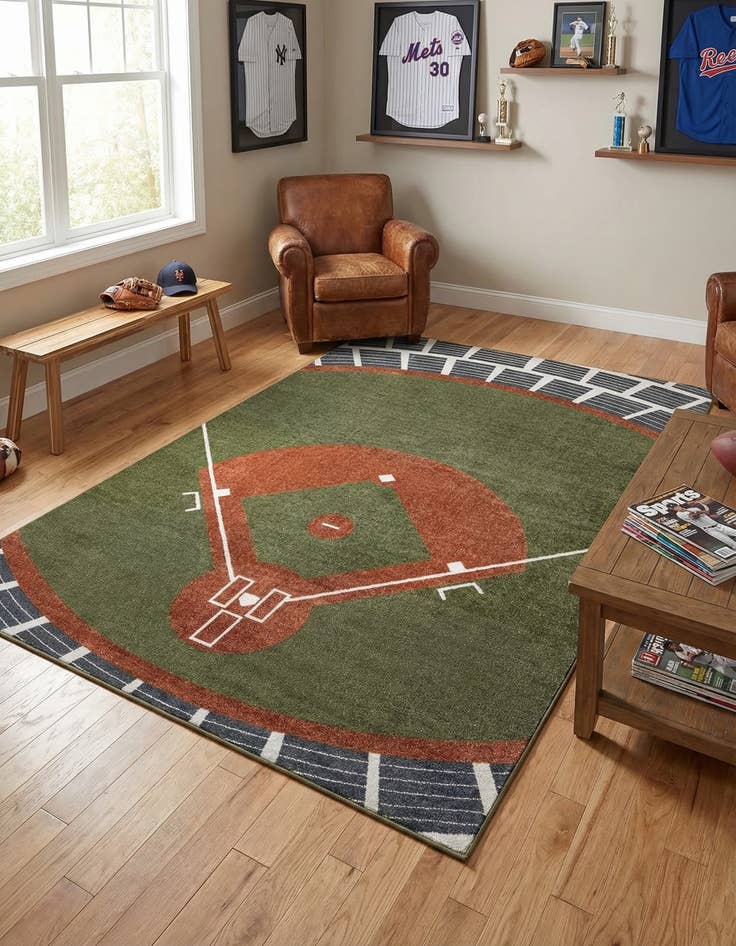 Detail image of 7' x 10' Sports Washable Rug