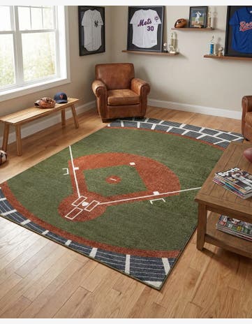 7' x 10' Sports Washable Rug