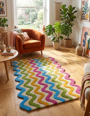 3' 1 x 5' 3 Happy Rugs Wool