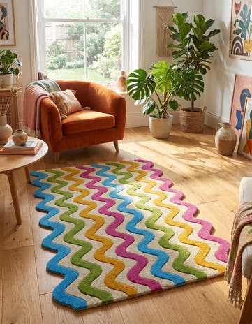 3' 1 x 5' 3 Happy Rugs Wool