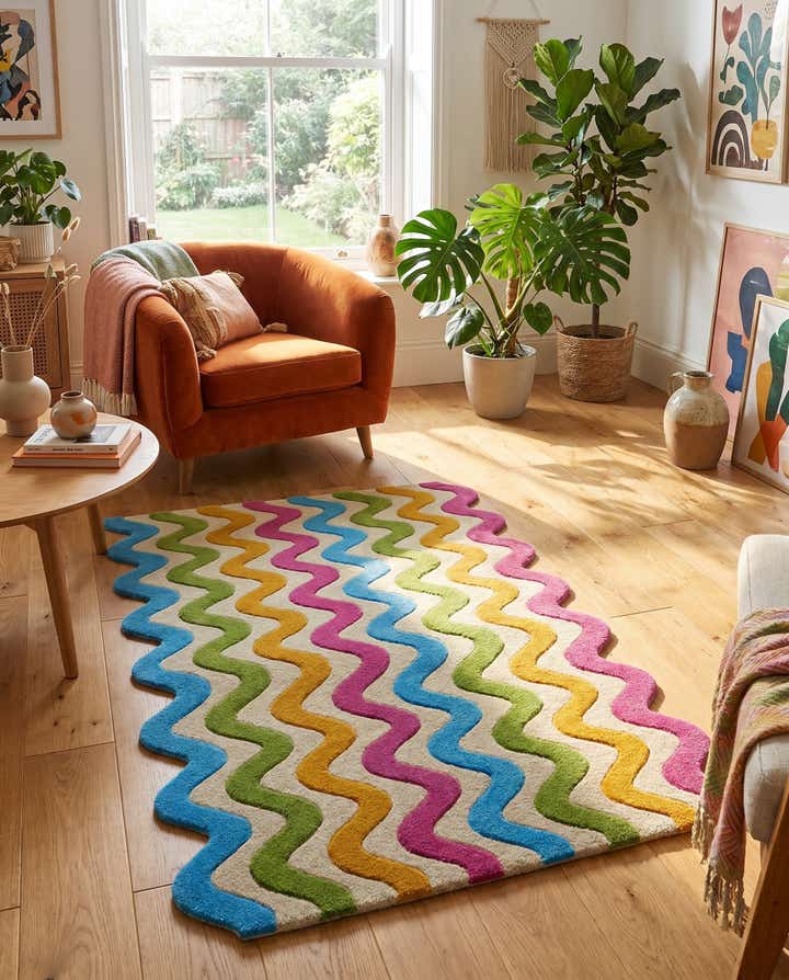 3' 1 x 5' 3 Happy Rugs Wool