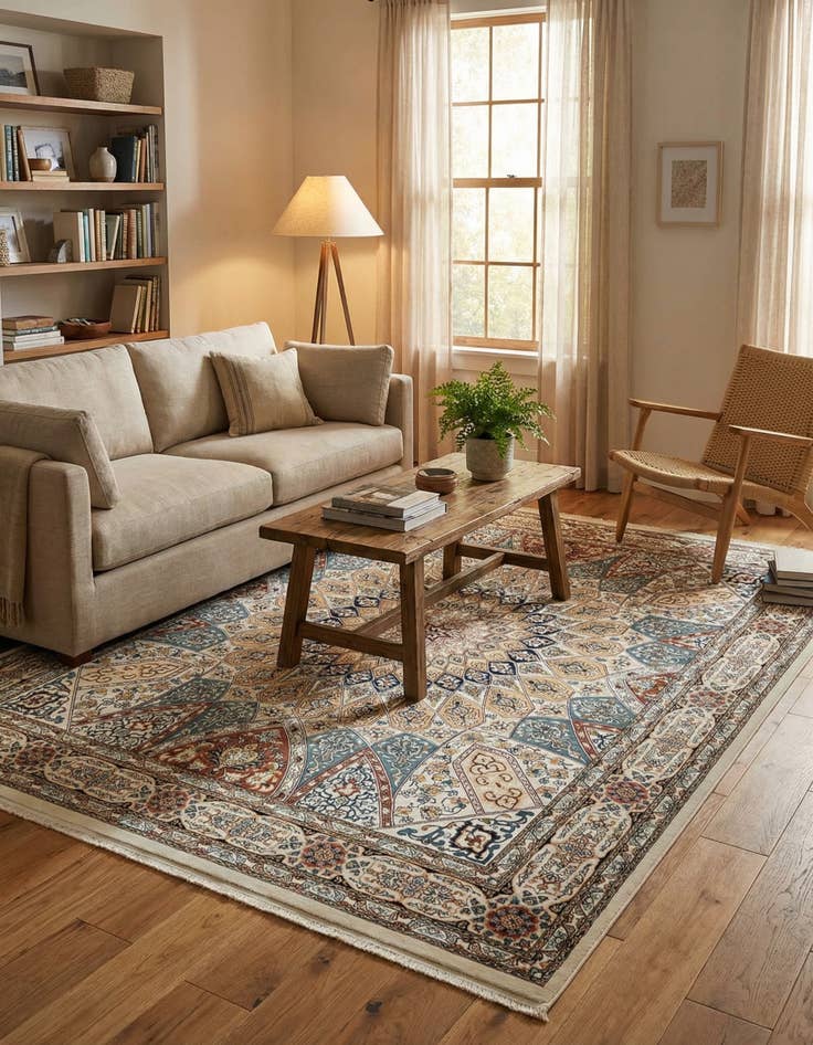 Detail image of 7' 10 x 10' Nain Design Rug