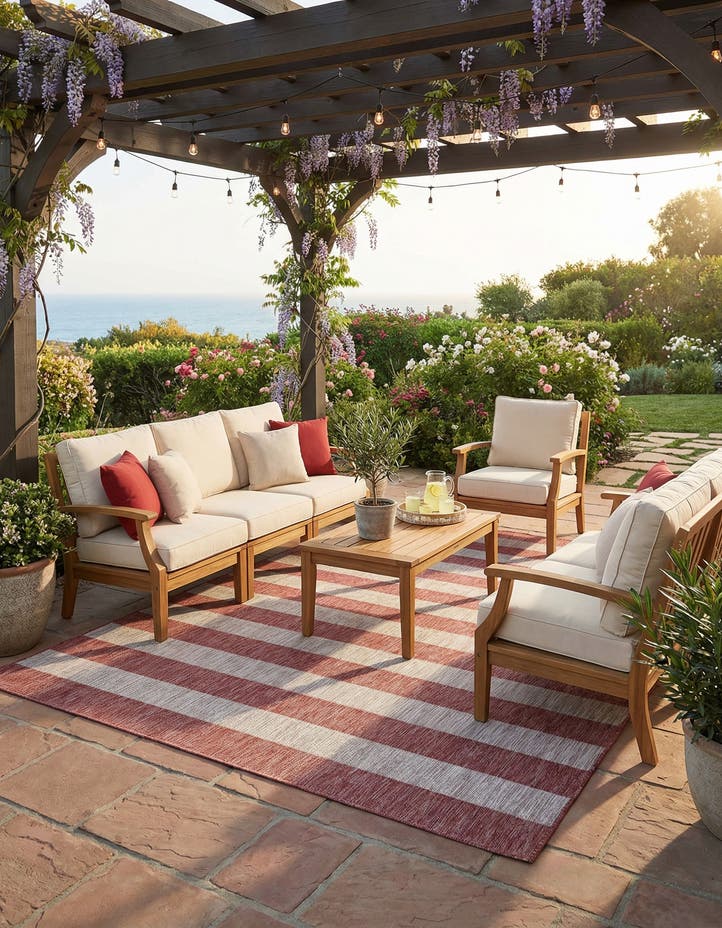 9' x 12' Easy-Clean Ribbon Indoor / Outdoor...