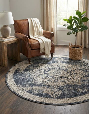 5' 3 x 5' 3 Eliza Round Rug