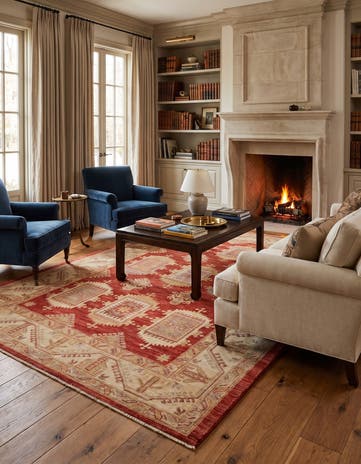 5' 9 x 7' 10 Hand Knotted Ziegler Rug