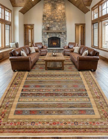 10' 8 x 16' 5 Kashkuli Gabbeh Rug