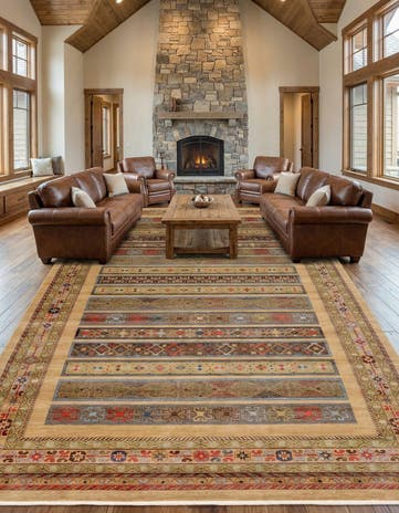 10' 8 x 16' 5 Kashkuli Gabbeh Rug