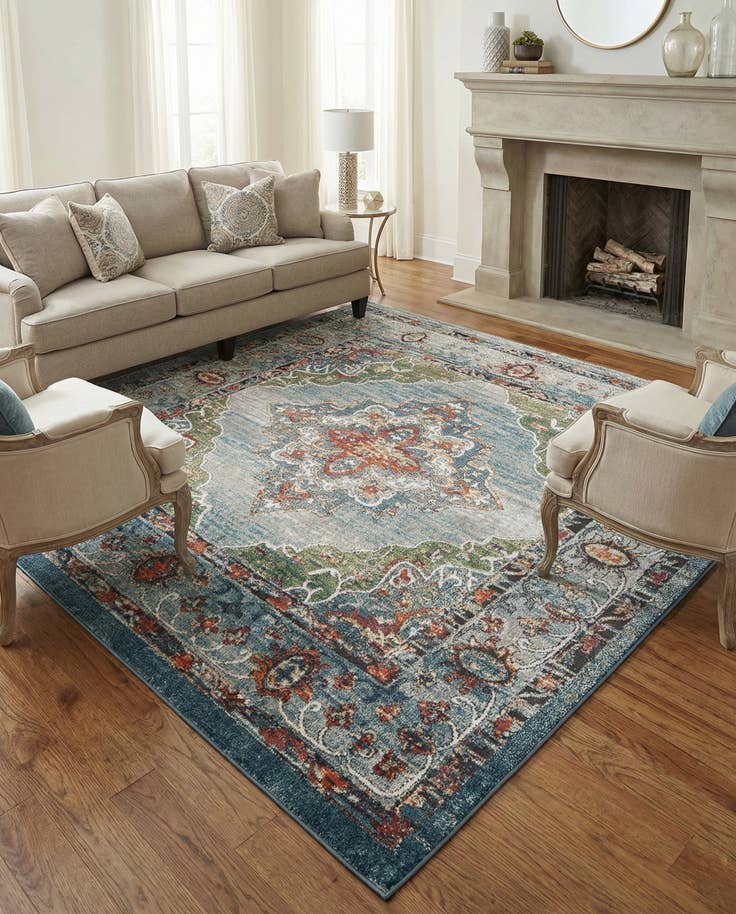 Detail image of 7' 10 x 7' 10 Isabella Square Rug