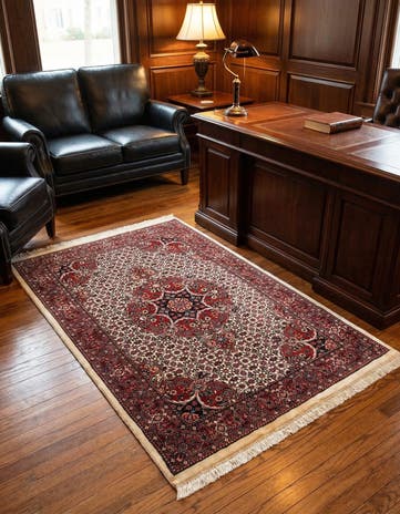 3' 7 x 5' 10 Bidjar With Silk Rug