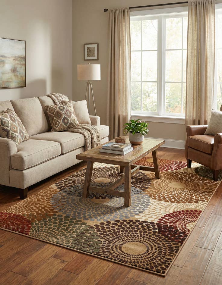 Detail image of 5' 3 x 8' Cafe Rug