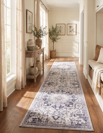 2' 7 x 12' Washable Francesca Runner Rug