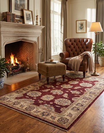 3' 1 x 5' 3 Hand Knotted Ziegler Rug