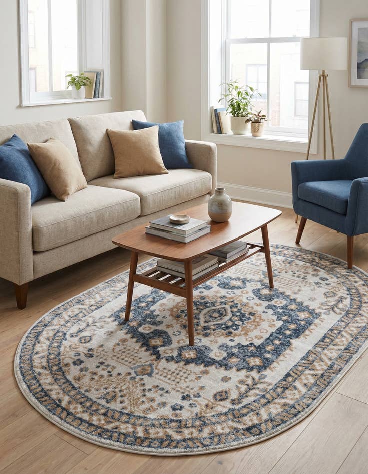 Detail image of 5' x 8' Oxford Oval Rug