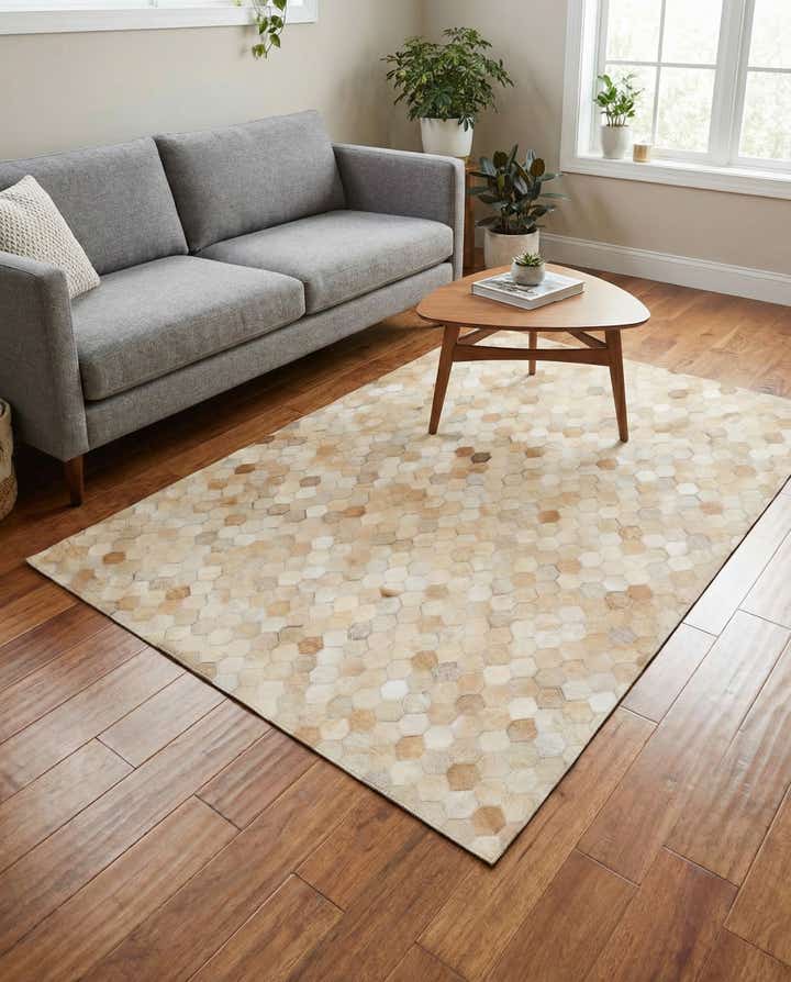 4' x 6' Cowhide Stocks Rug