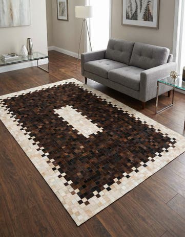 5' x 8' 1 Cowhide Stocks Rug