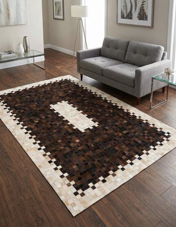 5' x 8' 1 Cowhide Stocks Rug