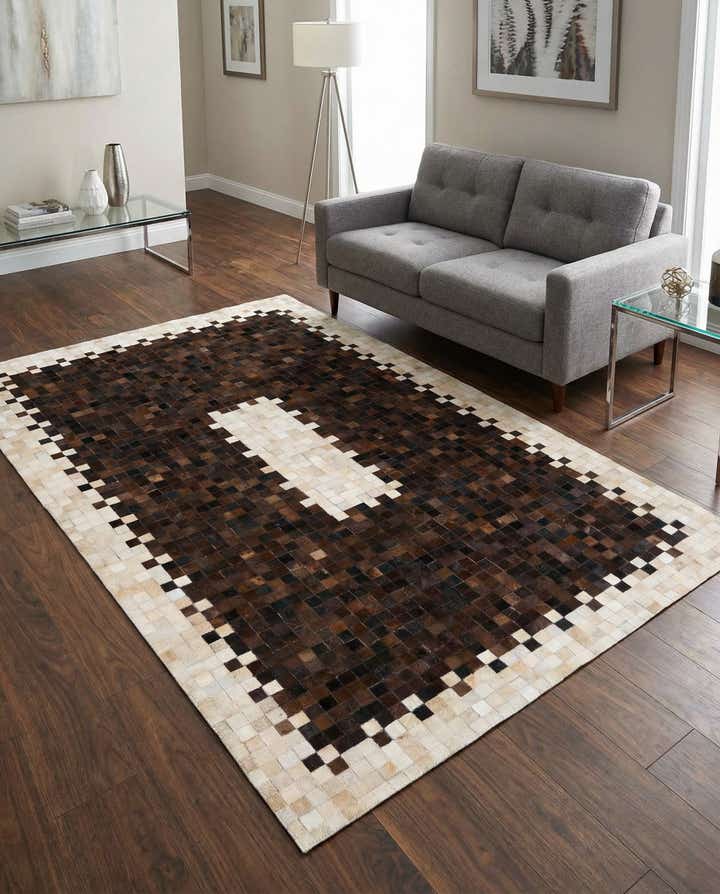 5' x 8' 1 Cowhide Stocks Rug