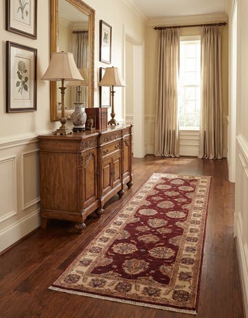 2' 8 x 8' 4 Hand Knotted Peshawar Ziegler Runner Rug