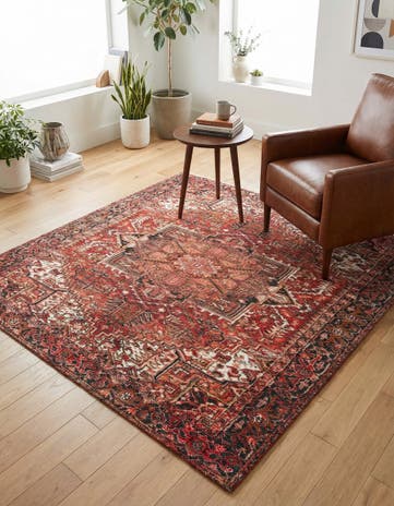 Rust Red Boutique Square Rug