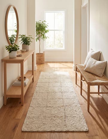 3' x 8' 2 Hand Knotted Moroccan Wool Runner Rug