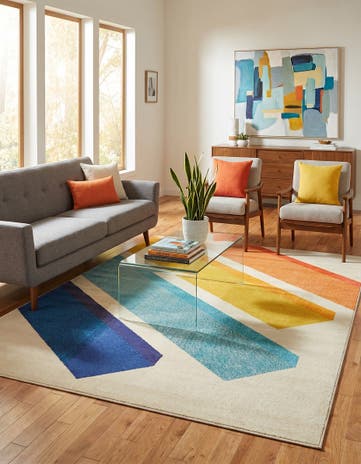 Beige Washable Hyacinth Rug