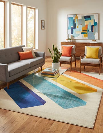 Beige Washable Hyacinth Rug