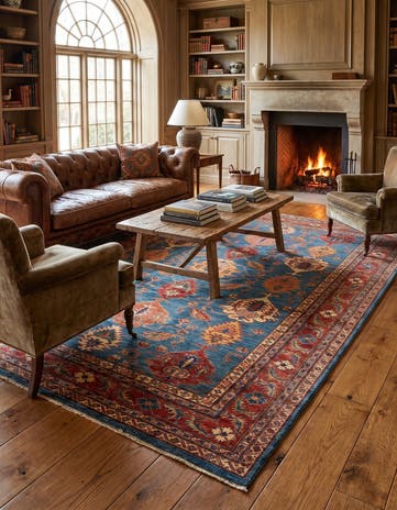 6' 5 x 9' 10 Hand Knotted Kazak Rug