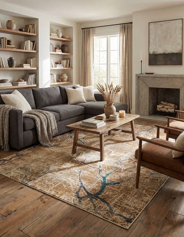 Light Brown Aria Rug