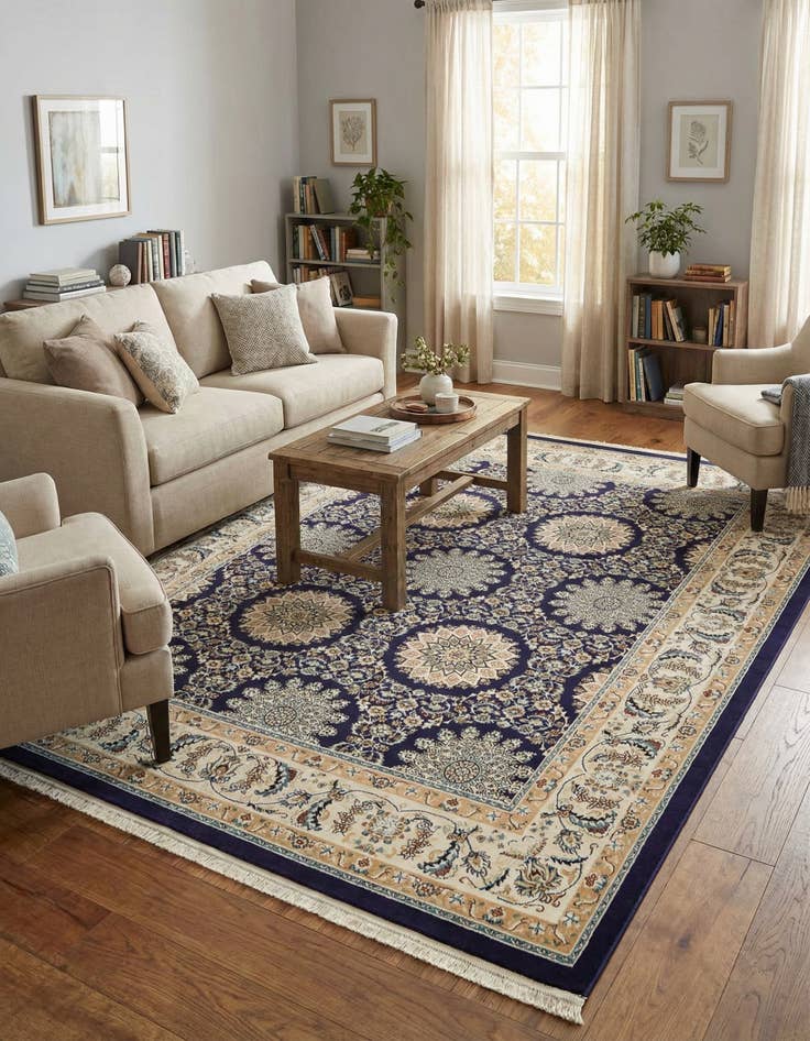 Detail image of 8' x 10' Nain Design Rug