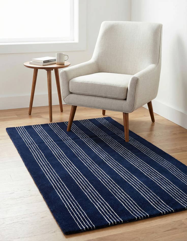 Detail image of 3' 3 x 5' 3 Jill Zarin Striped Wool Rug