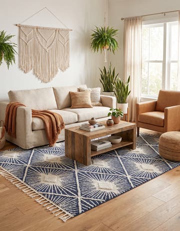 Blue Boho Rug