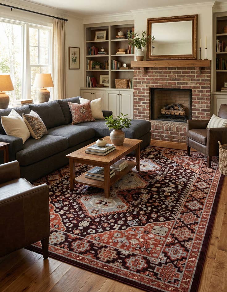 Detail image of 9' x 12' Kamala Washable Rug