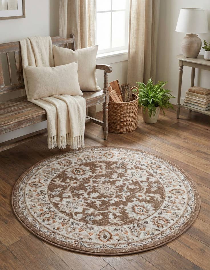 Detail image of 3' x 3' Charlotte Round Rug