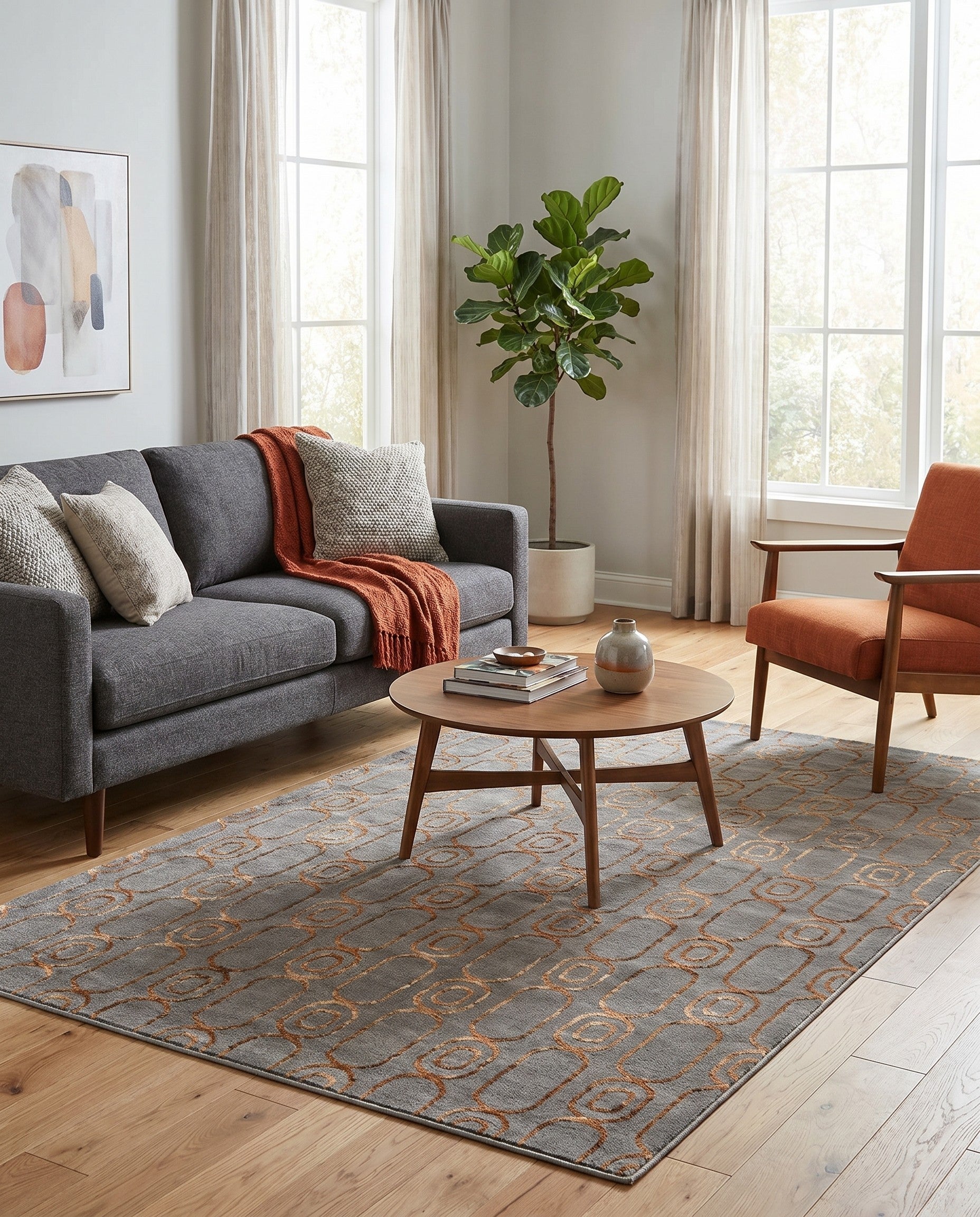 5' 3 x 7' Vogue Geo Rug